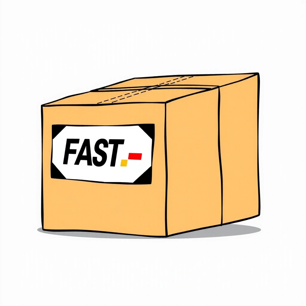 Ilustración de caja de envío