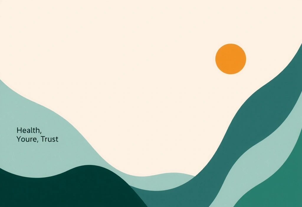 Representación abstracta de salud, naturaleza y confianza