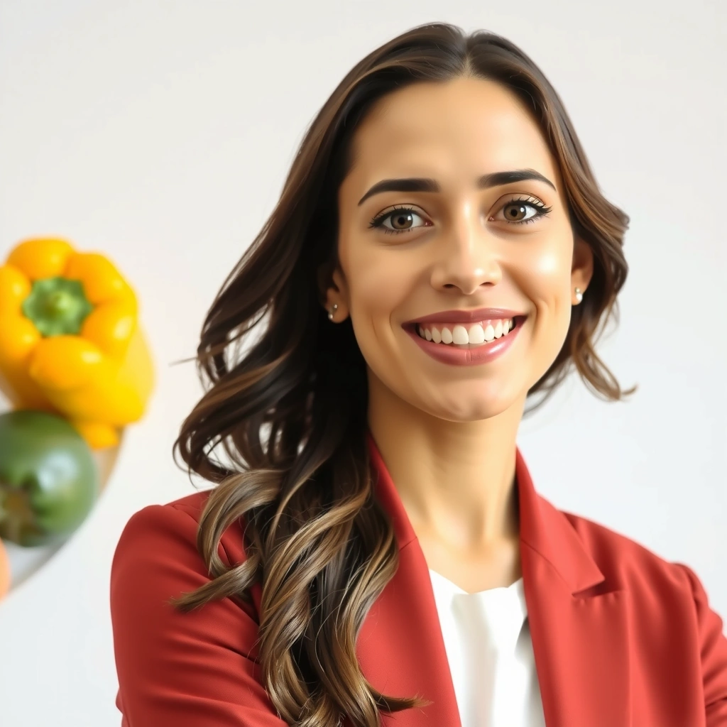Retrato profesional de la Dra. Ana García, nutricionista